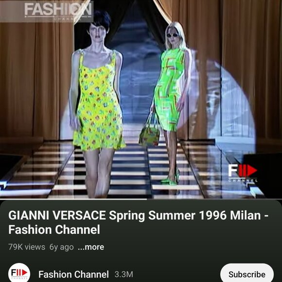 1996 GIANNI VERSACE vintage yellow dress - Picture 13 of 13